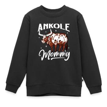 Ankole Mommy - Ankole Boeuf - Sweat Premium enfant bio - noir - Devant - AI Model Kid Female (0cm)