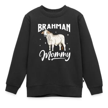 Brahman Mommy - Brahman Beef - Sweat Premium enfant bio - noir - Devant - AI Model Kid Female (0cm)