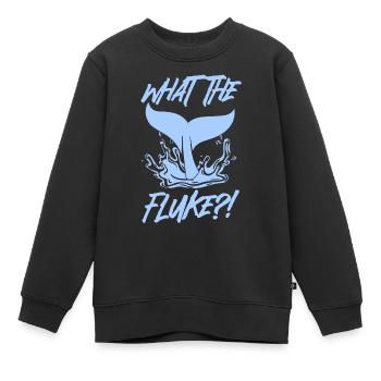 Orca Beobachtung für Buckelwale und Meerwale - Kinder Premium Organic Sweatshirt - Schwarz - Vorne - AI Model Kid Female (0cm)