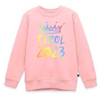 Tyrol 2023 - Sweat Premium enfant bio - rose - Devant - AI Model Kid Female (0cm)