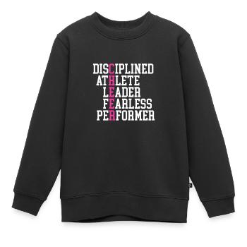Cheerleader - Sweat Premium enfant bio - noir - Devant - AI Model Kid Female (0cm)
