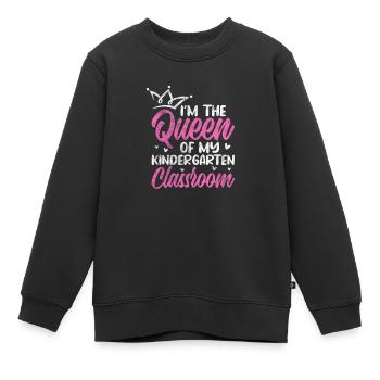 Kindergarten - Kinder Premium Organic Sweatshirt - Schwarz - Vorne - AI Model Kid Female (0cm)