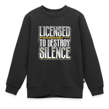 Lizenz zum Krach machen - Fagott - Kinder Premium Organic Sweatshirt - Schwarz - Vorne - AI Model Kid Female (0cm)