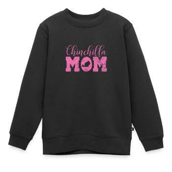Chinchilla rongeur animal de compagnie rongeur cadeau - Sweat Premium enfant bio - noir - Devant - AI Model Kid Female (0cm)