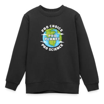 Klimawandel - Kinder Premium Organic Sweatshirt - Schwarz - Vorne - AI Model Kid Female (0cm)