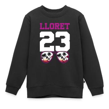Lloret De Mar 23 Trikot 2023 - Kinder Premium Organic Sweatshirt - Schwarz - Vorne - AI Model Kid Female (0cm)