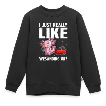 Autolackierer Angebot für Karosseriebauer - Kinder Premium Organic Sweatshirt - Schwarz - Vorne - AI Model Kid Female (0cm)