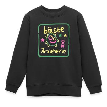 Beste Erzieherin Abschied Kita Lustig Gekritzel - Kinder Premium Organic Sweatshirt - Schwarz - Vorne - AI Model Kid Female (0cm)