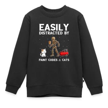 Autolackierer Angebot für Autolackierer - Kinder Premium Organic Sweatshirt - Schwarz - Vorne - AI Model Kid Female (0cm)