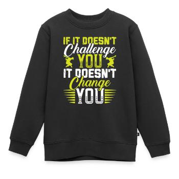 breakdance cooler spruch - Kinder Premium Organic Sweatshirt - Schwarz - Vorne - AI Model Kid Female (0cm)