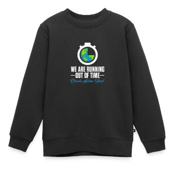 Klimawandel - Kinder Premium Organic Sweatshirt - Schwarz - Vorne - AI Model Kid Female (0cm)