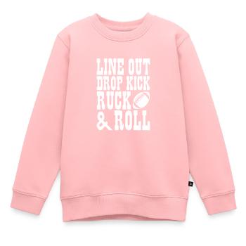 Rugby - Sweat Premium enfant bio - rose - Devant - AI Model Kid Female (0cm)