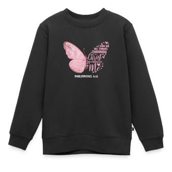 Bibel - Kinder Premium Organic Sweatshirt - Schwarz - Vorne - AI Model Kid Female (0cm)
