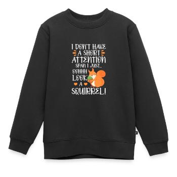 TDAH TDAH Déficit de l’attention Cadeau - Sweat Premium enfant bio - noir - Devant - AI Model Kid Female (0cm)