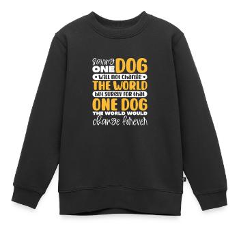 Tierrettung - Kinder Premium Organic Sweatshirt - Schwarz - Vorne - AI Model Kid Female (0cm)