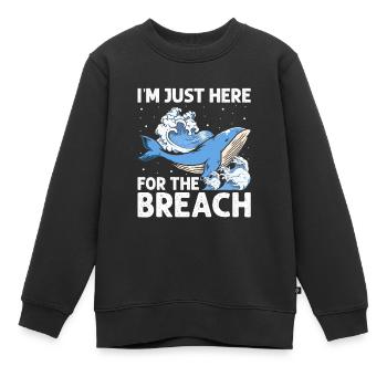 Meeressäuger für Orca-Beobachtung und Buckelwal - Kinder Premium Organic Sweatshirt - Schwarz - Vorne - AI Model Kid Female (0cm)