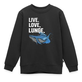 Meeressäuger für Orca-Beobachtung und Buckelwal - Kinder Premium Organic Sweatshirt - Schwarz - Vorne - AI Model Kid Female (0cm)