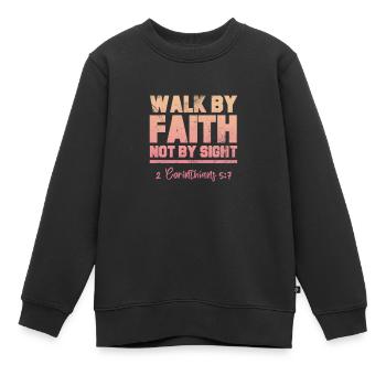 Bibel - Kinder Premium Organic Sweatshirt - Schwarz - Vorne - AI Model Kid Female (0cm)
