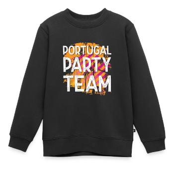 Équipe de fête du Portugal - Sweat Premium enfant bio - noir - Devant - AI Model Kid Female (0cm)