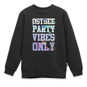 Ambiance de fête de la mer Baltique - Sweat Premium enfant bio - noir - Devant - AI Model Kid Female (0cm)