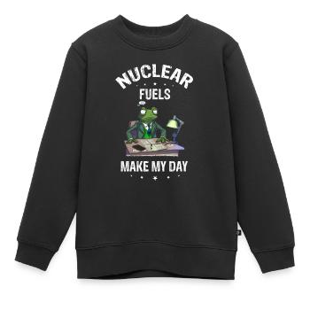 Nuklearingenieur für Kernkraftwerk und Kernenergie - Kinder Premium Organic Sweatshirt - Schwarz - Vorne - AI Model Kid Female (0cm)