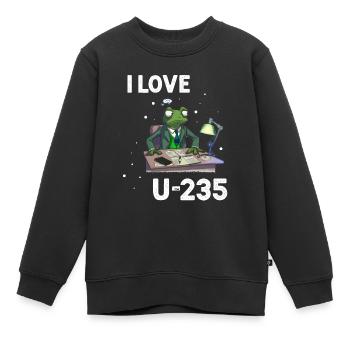 Kernenergie Spruch für Kernenergie - Kinder Premium Organic Sweatshirt - Schwarz - Vorne - AI Model Kid Female (0cm)