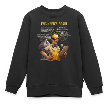 Nuklearingenieur für Kernkraftwerk und Kernenergie - Kinder Premium Organic Sweatshirt - Schwarz - Vorne - AI Model Kid Female (0cm)