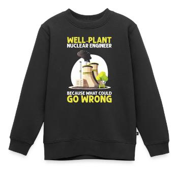 Nuklearingenieur für Kernkraftwerk und Kernenergie - Kinder Premium Organic Sweatshirt - Schwarz - Vorne - AI Model Kid Female (0cm)