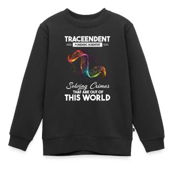 Forensischer Wissenschaftlicher Ermittler - Kinder Premium Organic Sweatshirt - Schwarz - Vorne - AI Model Kid Female (0cm)