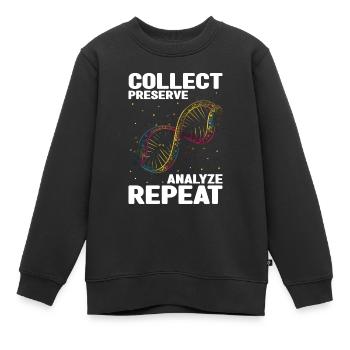 Forensischer Wissenschaftlicher Ermittler - Kinder Premium Organic Sweatshirt - Schwarz - Vorne - AI Model Kid Female (0cm)