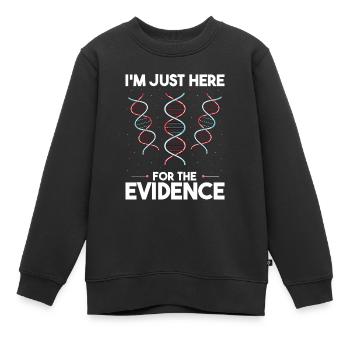 Forensische Kriminologie und Tatort-Ermittler - Kinder Premium Organic Sweatshirt - Schwarz - Vorne - AI Model Kid Female (0cm)