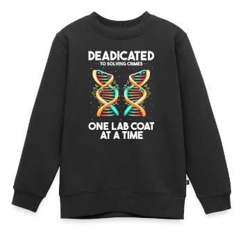 Forensischer Wissenschaftlicher Ermittler - Kinder Premium Organic Sweatshirt - Schwarz - Vorne - AI Model Kid Female (0cm)