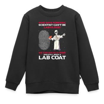 Forensischer Wissenschaftlicher Ermittler - Kinder Premium Organic Sweatshirt - Schwarz - Vorne - AI Model Kid Female (0cm)
