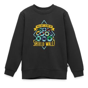 Tu ne peux pas me faire peur - Schildwall - Sweat Premium enfant bio - noir - Devant - AI Model Kid Female (0cm)