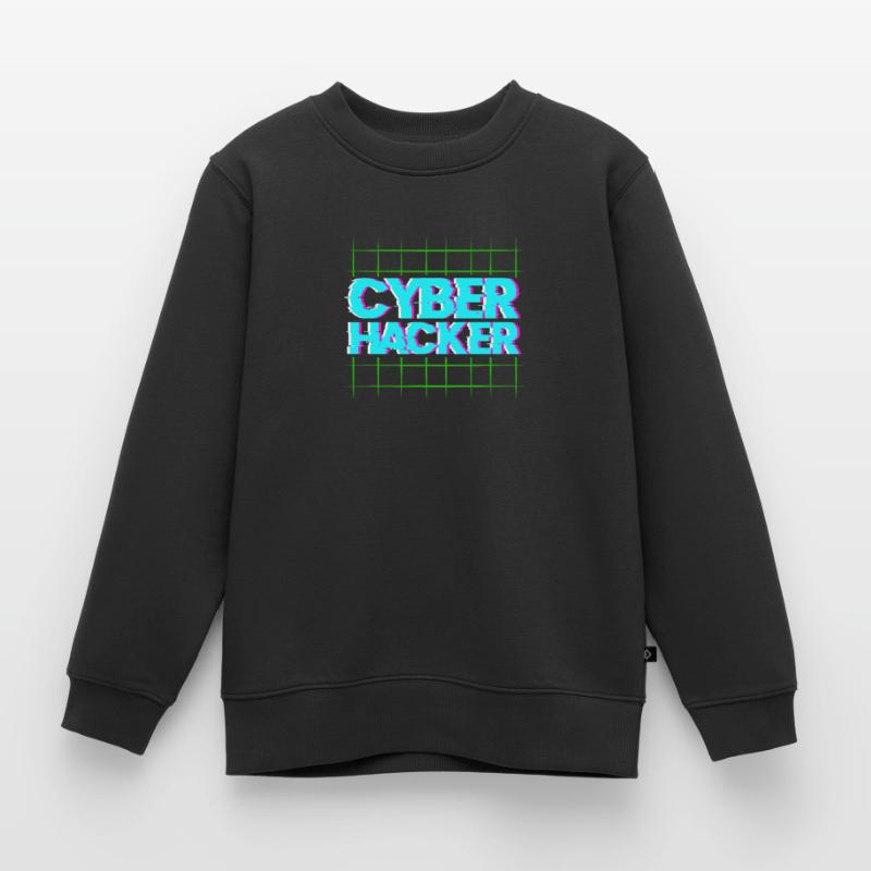 Hacker Coder Computerfreak Nerd Hacking Geschenk Kinder Premium Organic Sweatshirt