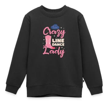 Linedance Country Line Dancer Linedancing Cadeau - Sweat Premium enfant bio - noir - Devant - AI Model Kid Female (0cm)