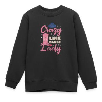 Linedance - Kinder Premium Organic Sweatshirt - Schwarz - Vorne - AI Model Kid Female (0cm)