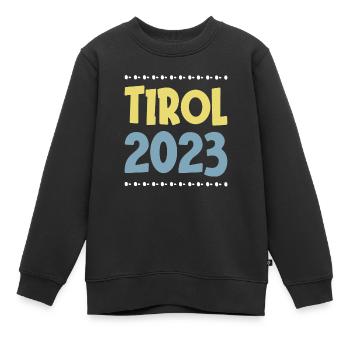 Tyrol 2023 - Sweat Premium enfant bio - noir - Devant - AI Model Kid Female (0cm)
