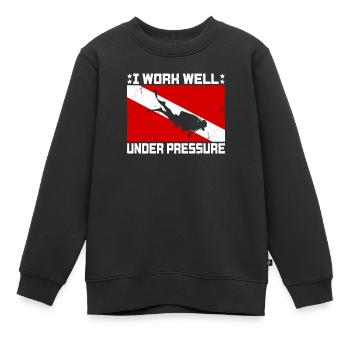 Dive Master Rescue Diver Scuba Diving Instructor - Kids Premium Organic Sweatshirt - black - Front - AI Model Kid Female (0cm)