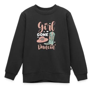 Linedance Country Line Dancer Linedancing Cadeau - Sweat Premium enfant bio - noir - Devant - AI Model Kid Female (0cm)
