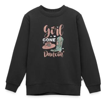 Linedance - Kinder Premium Organic Sweatshirt - Schwarz - Vorne - AI Model Kid Female (0cm)