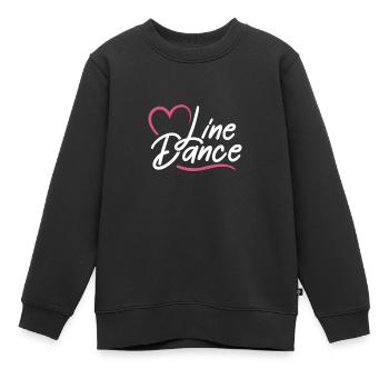 Linedance Country Line Dancer Linedancing Cadeau - Sweat Premium enfant bio - noir - Devant - AI Model Kid Female (0cm)