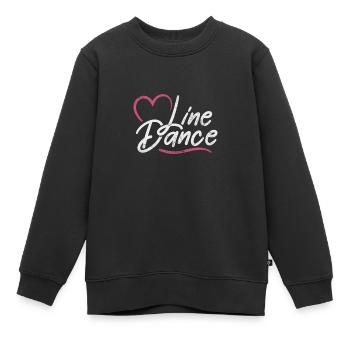 Linedance - Kinder Premium Organic Sweatshirt - Schwarz - Vorne - AI Model Kid Female (0cm)