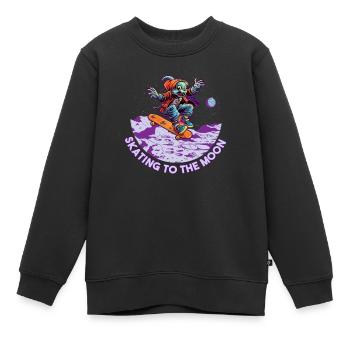 Skateboard Skater Ramp Skating Skating Funny - Sweat Premium enfant bio - noir - Devant - AI Model Kid Female (0cm)
