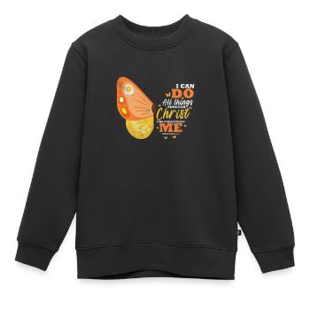 Bibel - Kinder Premium Organic Sweatshirt - Schwarz - Vorne - AI Model Kid Female (0cm)