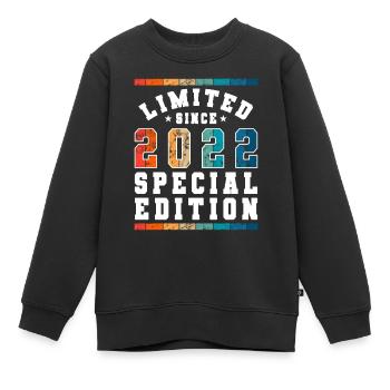Edition limitée depuis 2022 Cadeau d’anniversaire - Sweat Premium enfant bio - noir - Devant - AI Model Kid Female (0cm)
