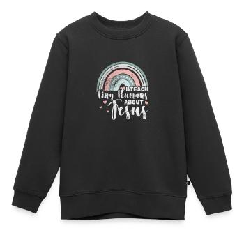 Bibel - Kinder Premium Organic Sweatshirt - Schwarz - Vorne - AI Model Kid Female (0cm)