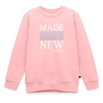 Bible - Sweat Premium enfant bio - rose - Devant - AI Model Kid Female (0cm)