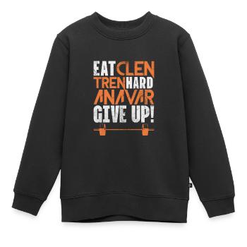 Bodybuilder - Kinder Premium Organic Sweatshirt - Schwarz - Vorne - AI Model Kid Female (0cm)