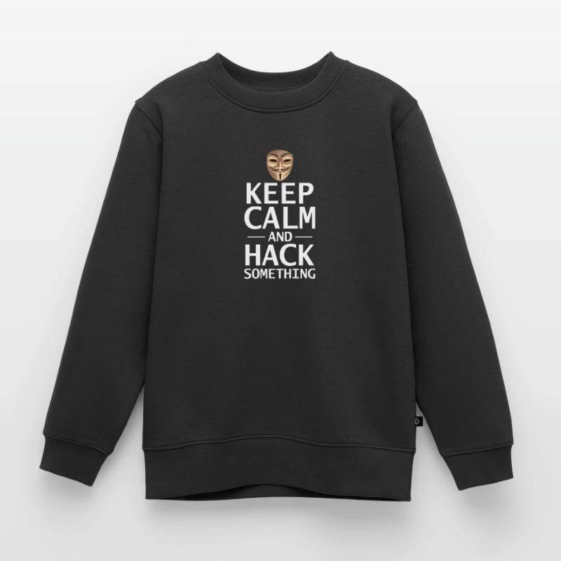Hacker Coder Computerfreak Nerd Hacking Geschenk Kinder Premium Organic Sweatshirt